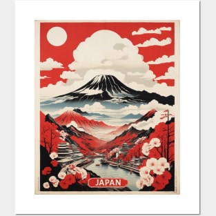 Japan Travel Vintage Tourism Poster Posters and Art